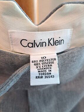 Calvin Klein Gray Trousers 10R